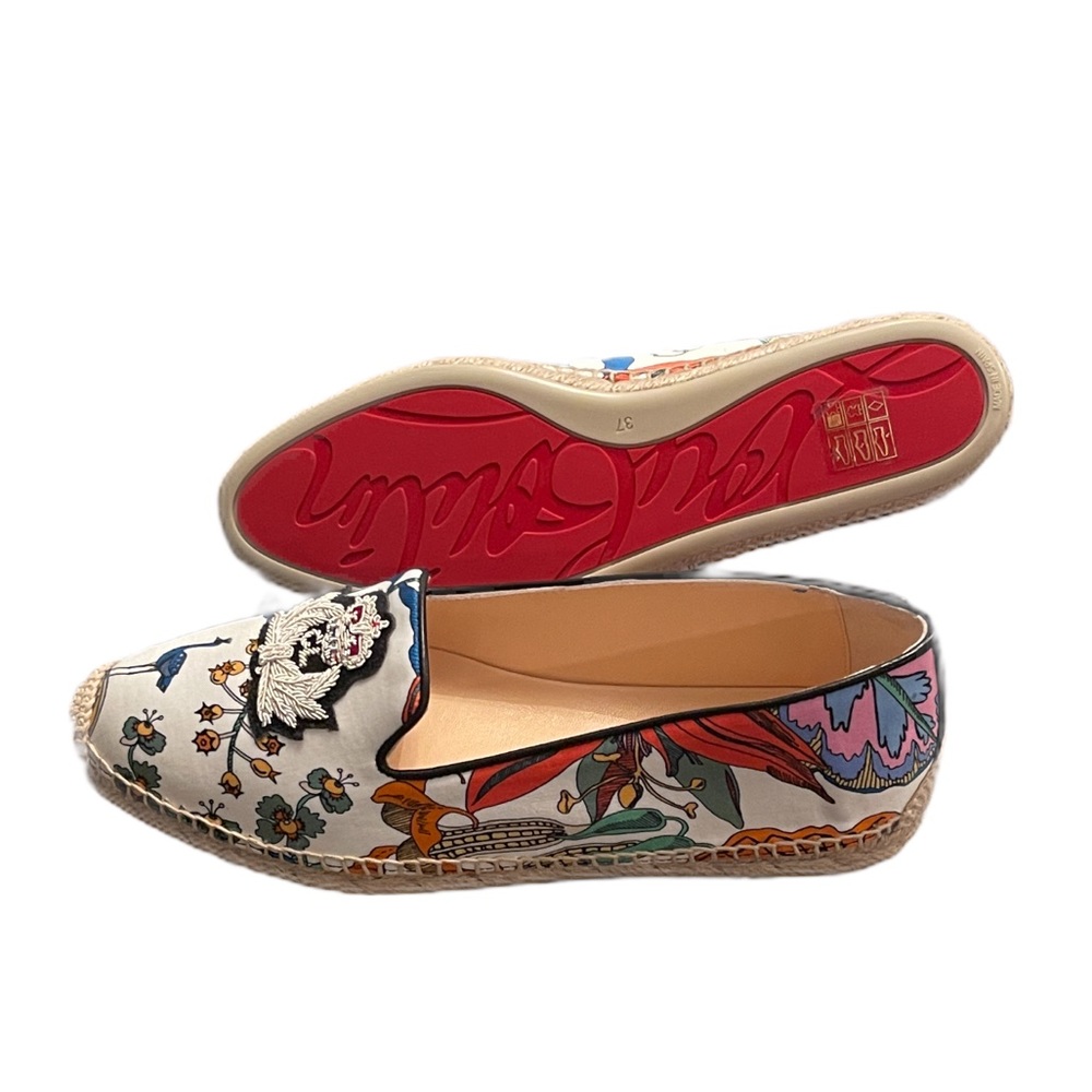 Christian Louboutin Nanou Orlato Donna Flat CR Satin